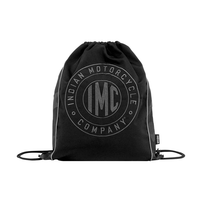 Camo Drawstring Bag - Black