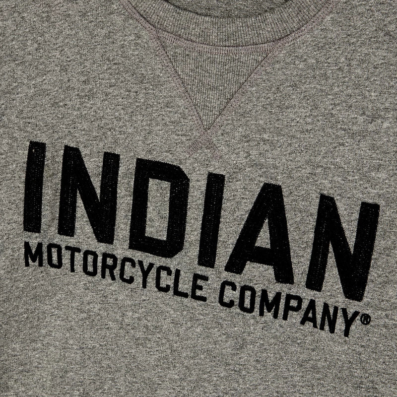 Men's Chain Stitch Emroidery Long Sleeve T-Shirt - Gray