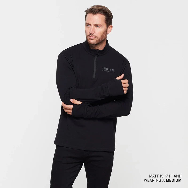 Men's Quarter Zip Performance Top - Black