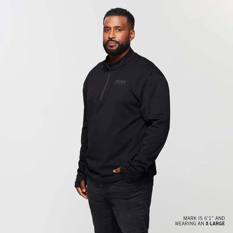 Men's Quarter Zip Performance Top - Black