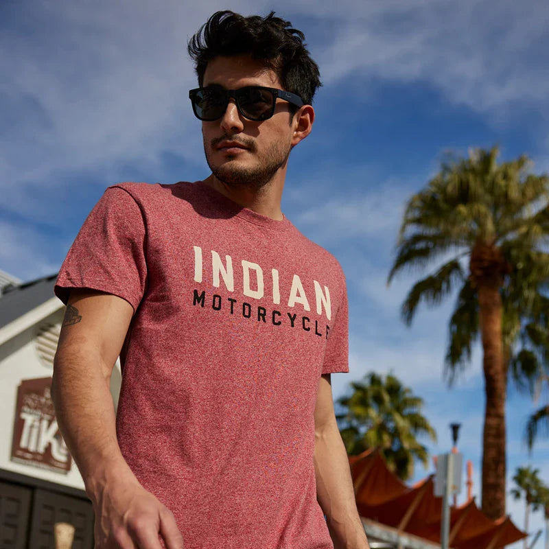 Men's Watercolor Logo T-Shirt - Red