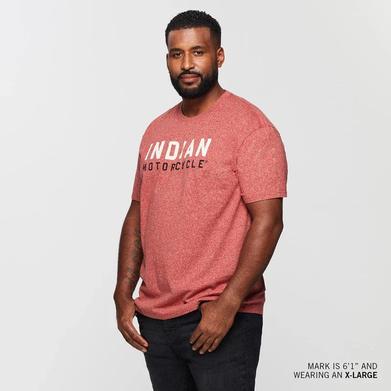 Men's Watercolor Logo T-Shirt - Red