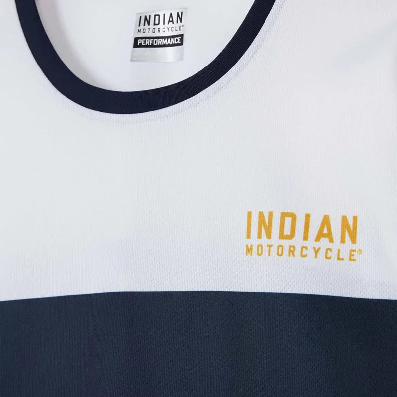 Men's Striped Sleeve Jersey T-Shirt - White