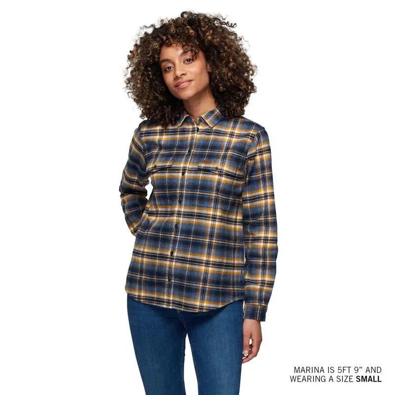 Women's Kansas Plaid Shirt, Navy
