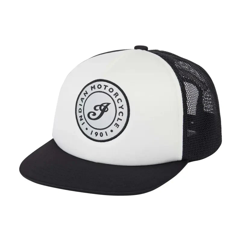 Black And White I Script Flat Peak Cap, Multi
