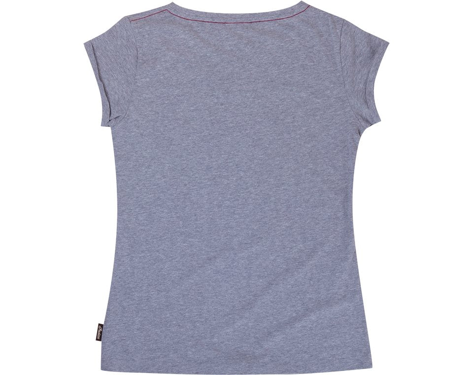 Women's Logo V-Neck Tee - Gray