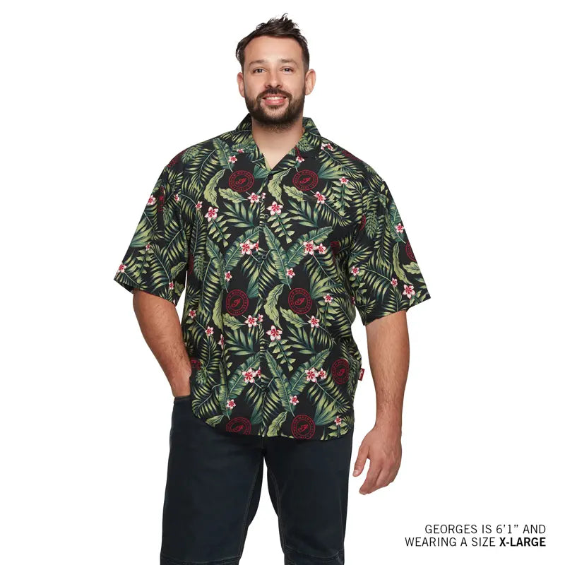 Men's Tropical Print Shirt - Green