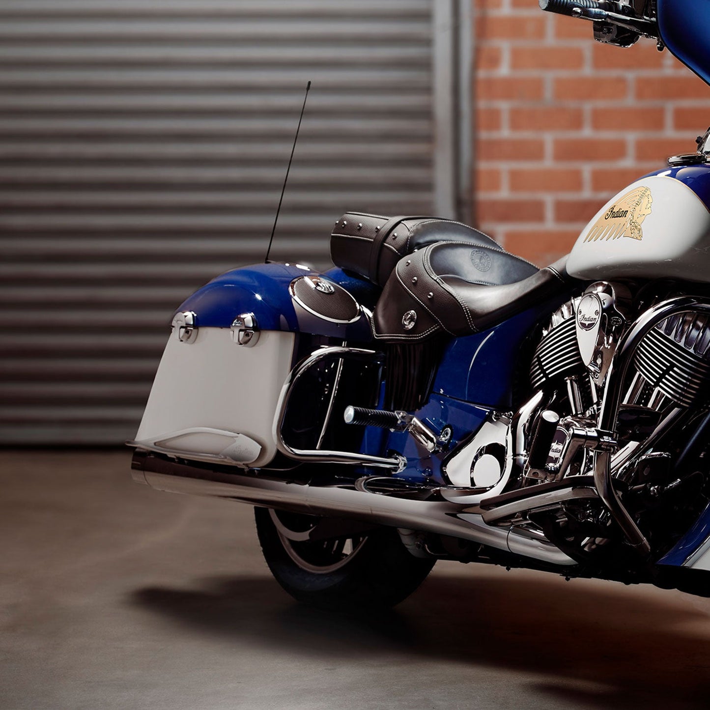 Steel Rear Highway Bars, Pair -Chrome
