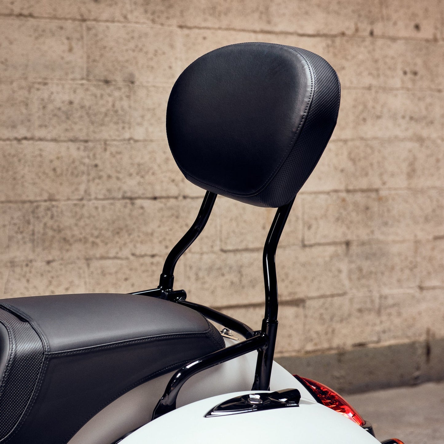 Passenger Backrest Pad -Black Vinyl