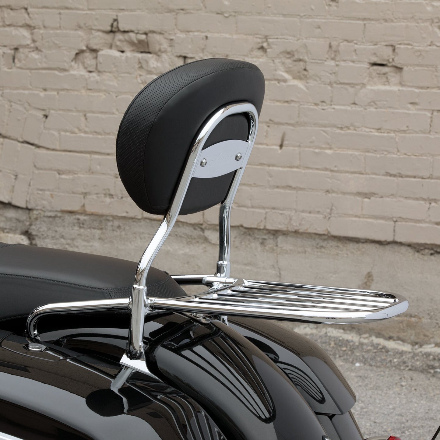 Passenger Backrest Pad -Black Vinyl