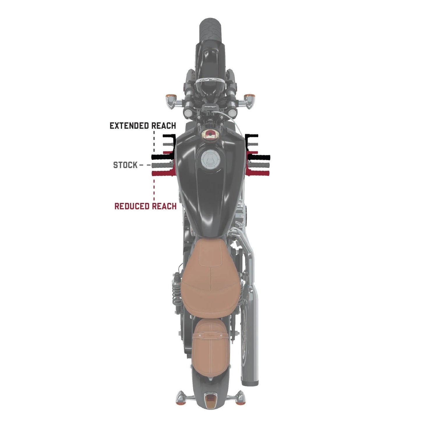 Reduced Reach Foot Controls, Pair -Black