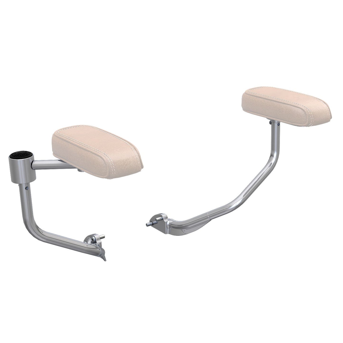 Passenger Trunk Armrest Supports in Chrome, Pair
