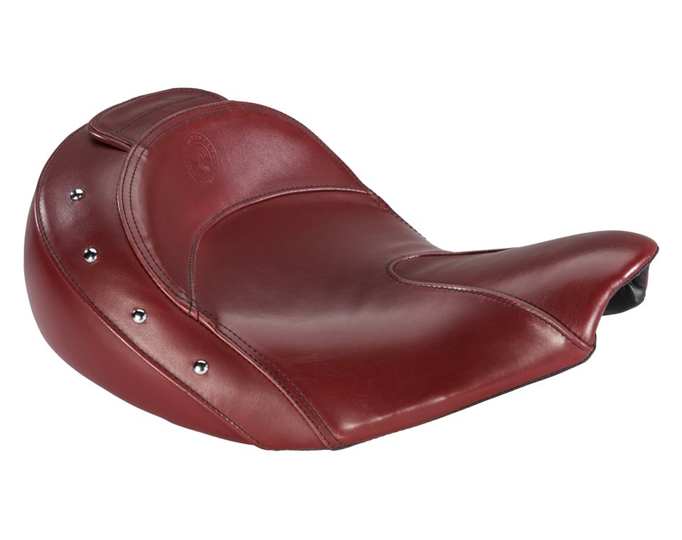 Genuine Leather Rider Seat -Red