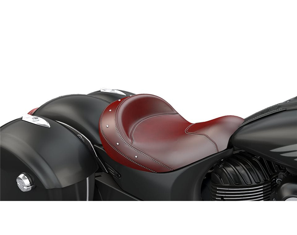 Genuine Leather Rider Seat -Red