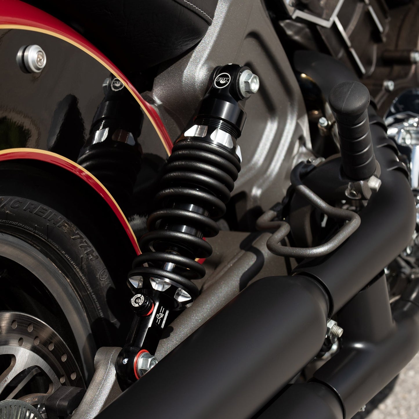 Indian® Pre-Loaded Performance Shocks, Pair -Black