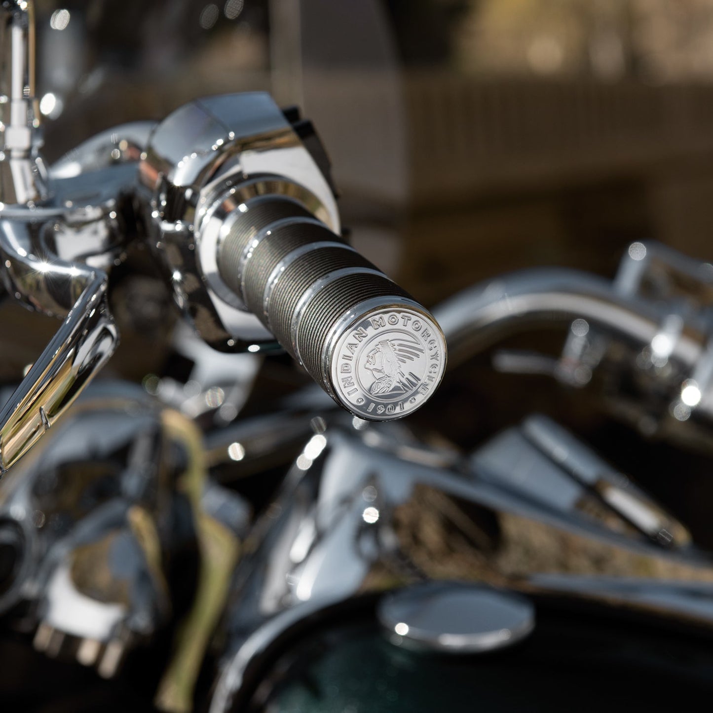 Select Handlebar Grips, Pair -Chrome