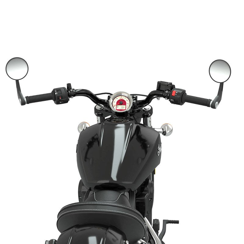 Bar End Mirror and Mount Kit in Black, Pair