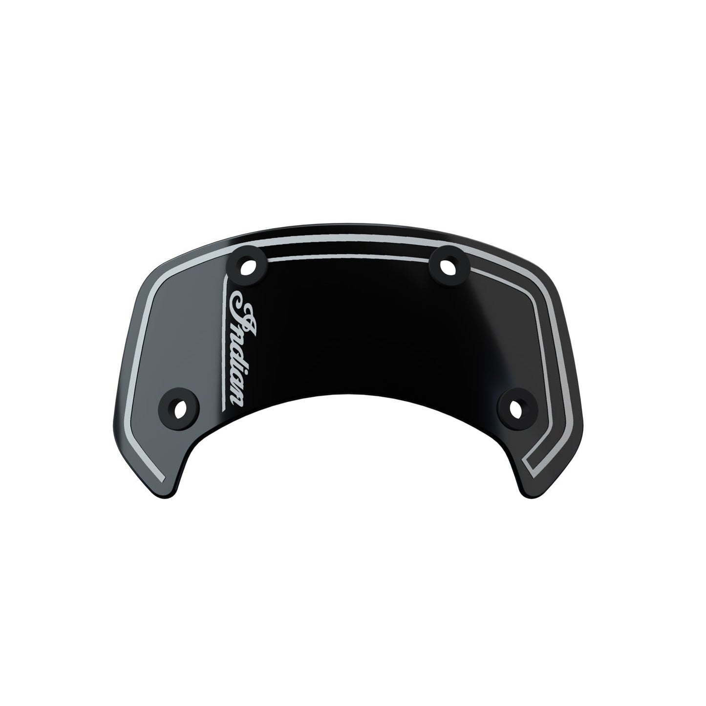 Polycarbonate Low Windshield with Headlight Cowl -Black