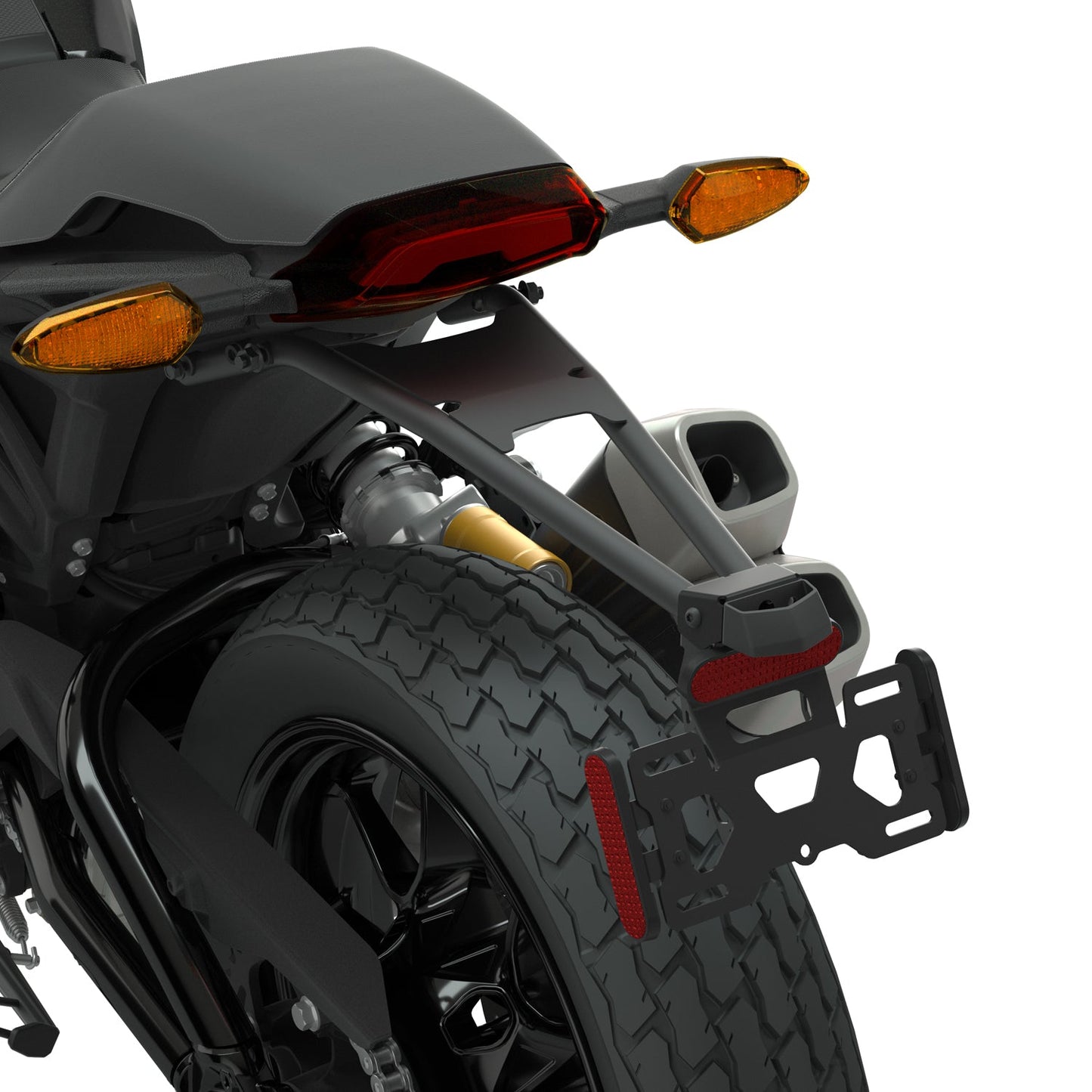 High License Plate Mount -Black