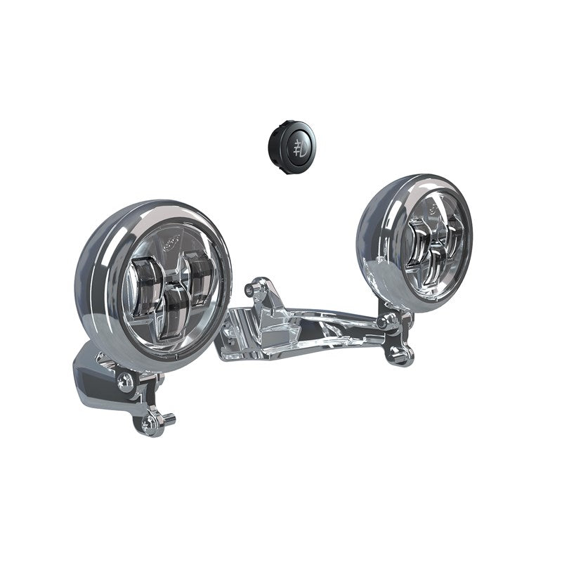 Pathfinder S LED Driving Lights Mount -Chrome
