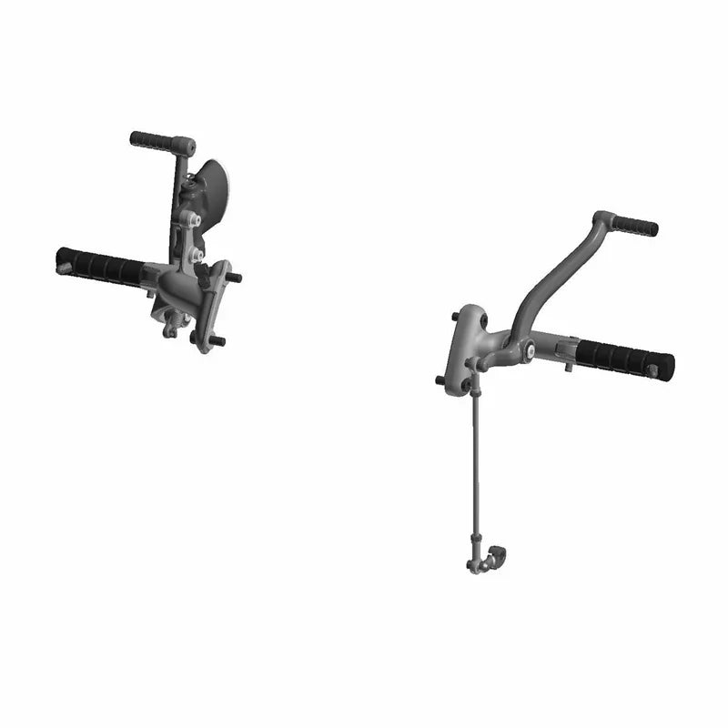 Forward Foot Controls with Pegs - Cruiser Black