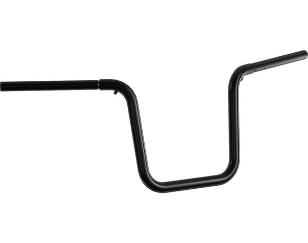 10" Ape Hanger Handlebar Kit - Gloss Black