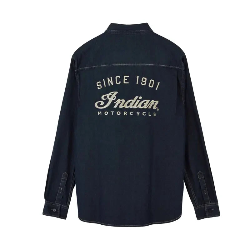 Men's Heritage Denim Shirt, Navy