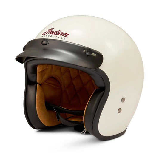 Retro Open Face Helmet, Cream NLA