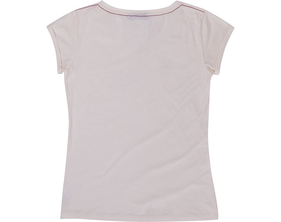 Women's Logo V-Neck Tee - Antique White