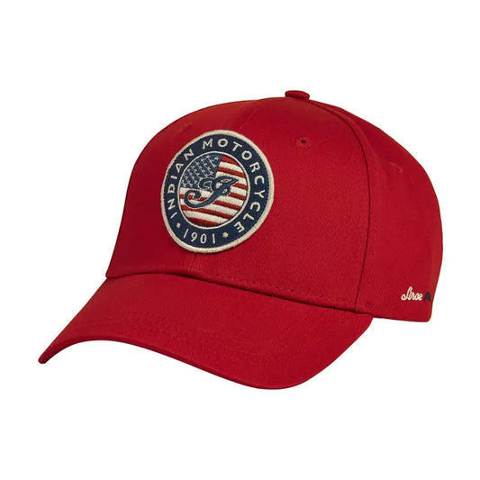 USA Flag Logo Cap - Red