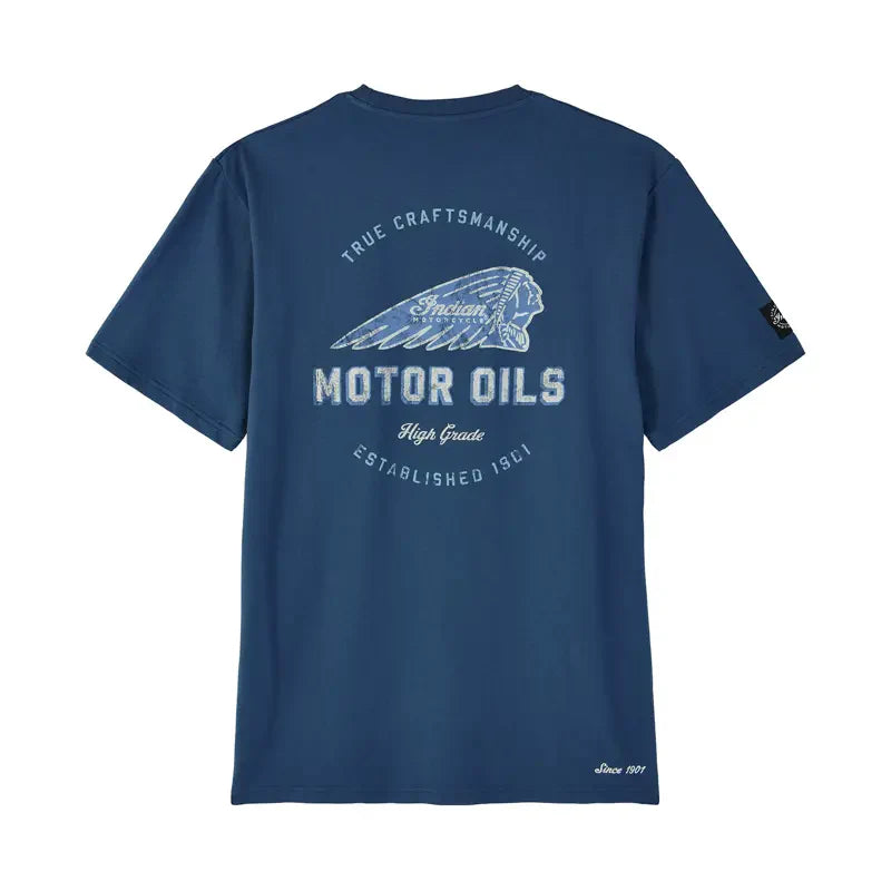 Men's Motor Oils Pocket T-Shirt, Blue