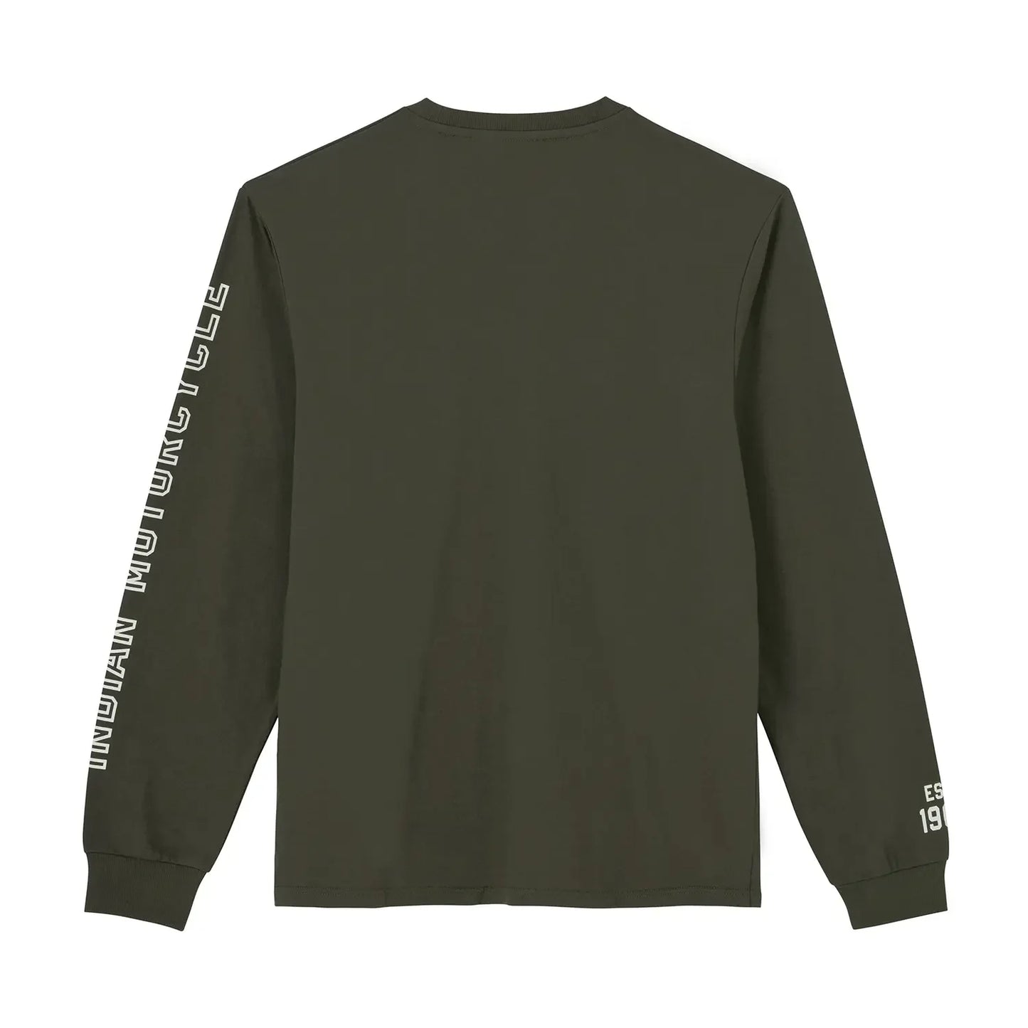 Men's Logo Sleeve Printed Long Sleeve T-Shirt, Green