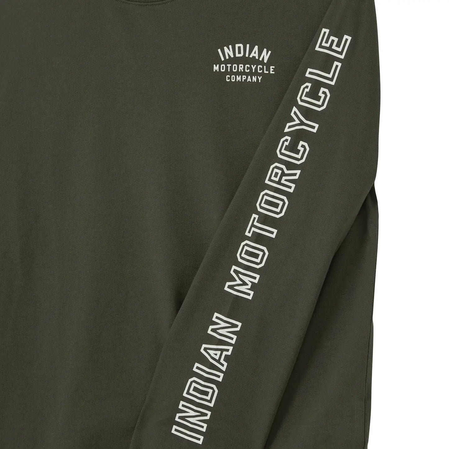 Men's Logo Sleeve Printed Long Sleeve T-Shirt, Green