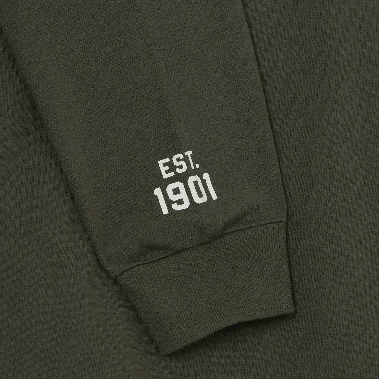 Men's Logo Sleeve Printed Long Sleeve T-Shirt, Green