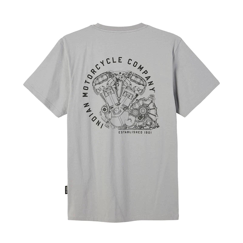 Men's Circle Engine T-Shirt - Gray