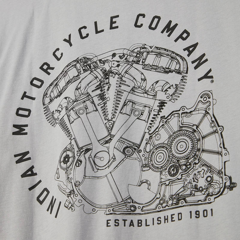 Men's Circle Engine T-Shirt - Gray