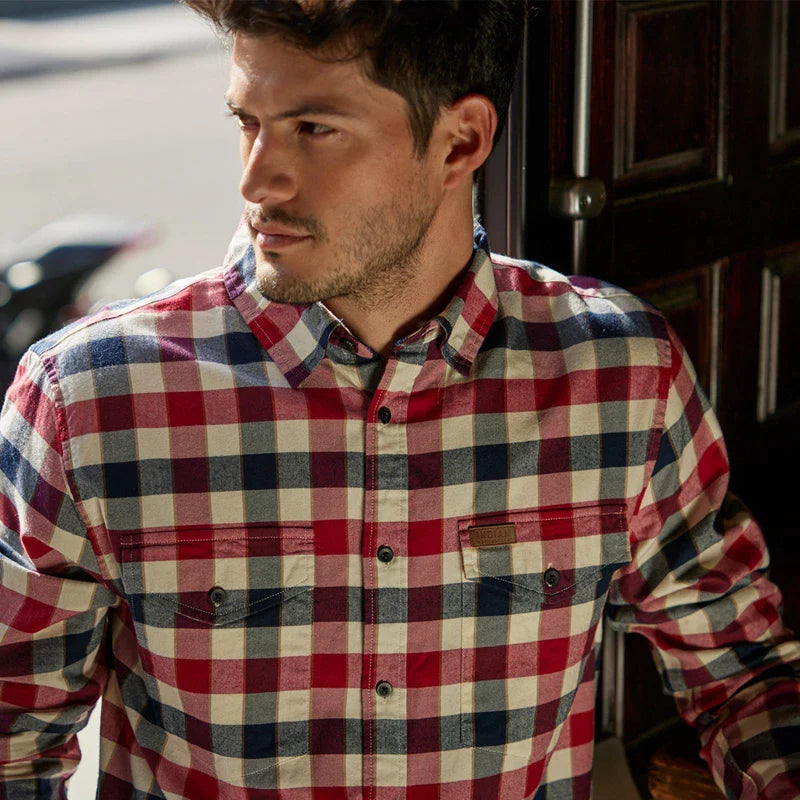 Men's Lowa Plaid Shirt - Red