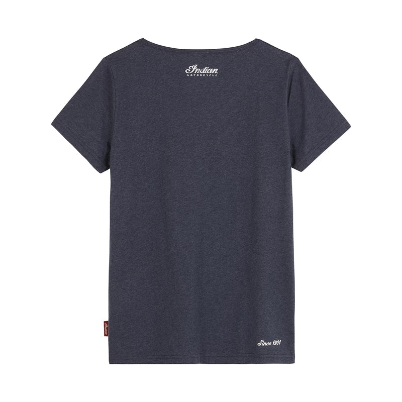 Women's Marl Script T-Shirt - Navy