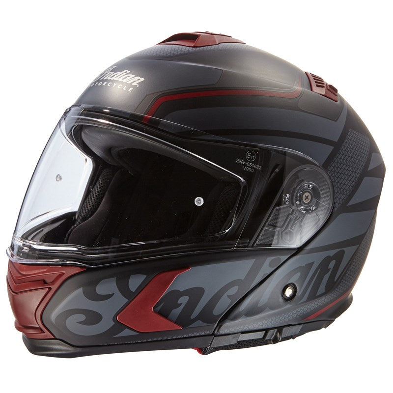 Full Face Matte Modular (Flip-Up) Helmet -Black