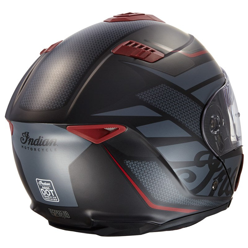 Full Face Matte Modular (Flip-Up) Helmet -Black