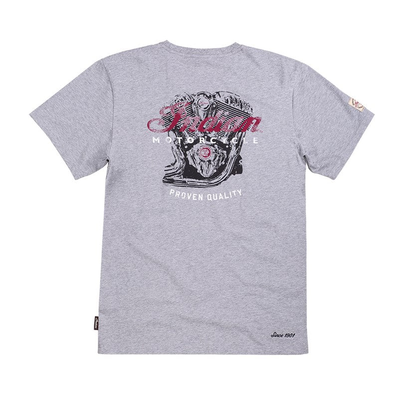 Men's Engine Logo T-Shirt -Gray