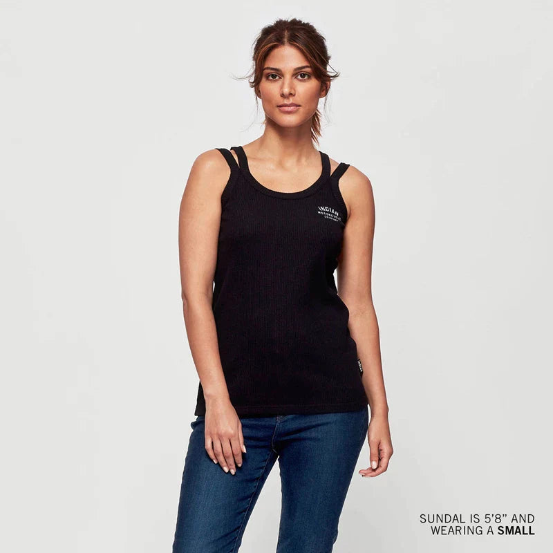 Women's Split Strap Tank - Black