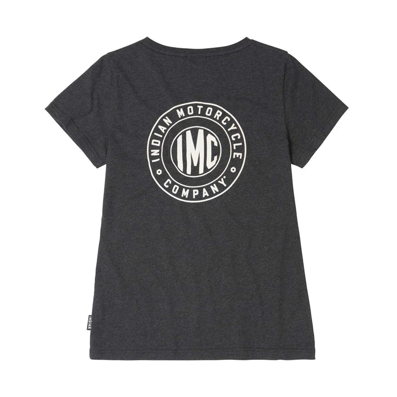 Women's IMC Circle Logo Tee, Charcoal