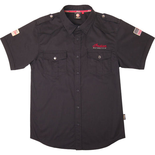 Men's Short-Sleeve Casual Shirt -Black
