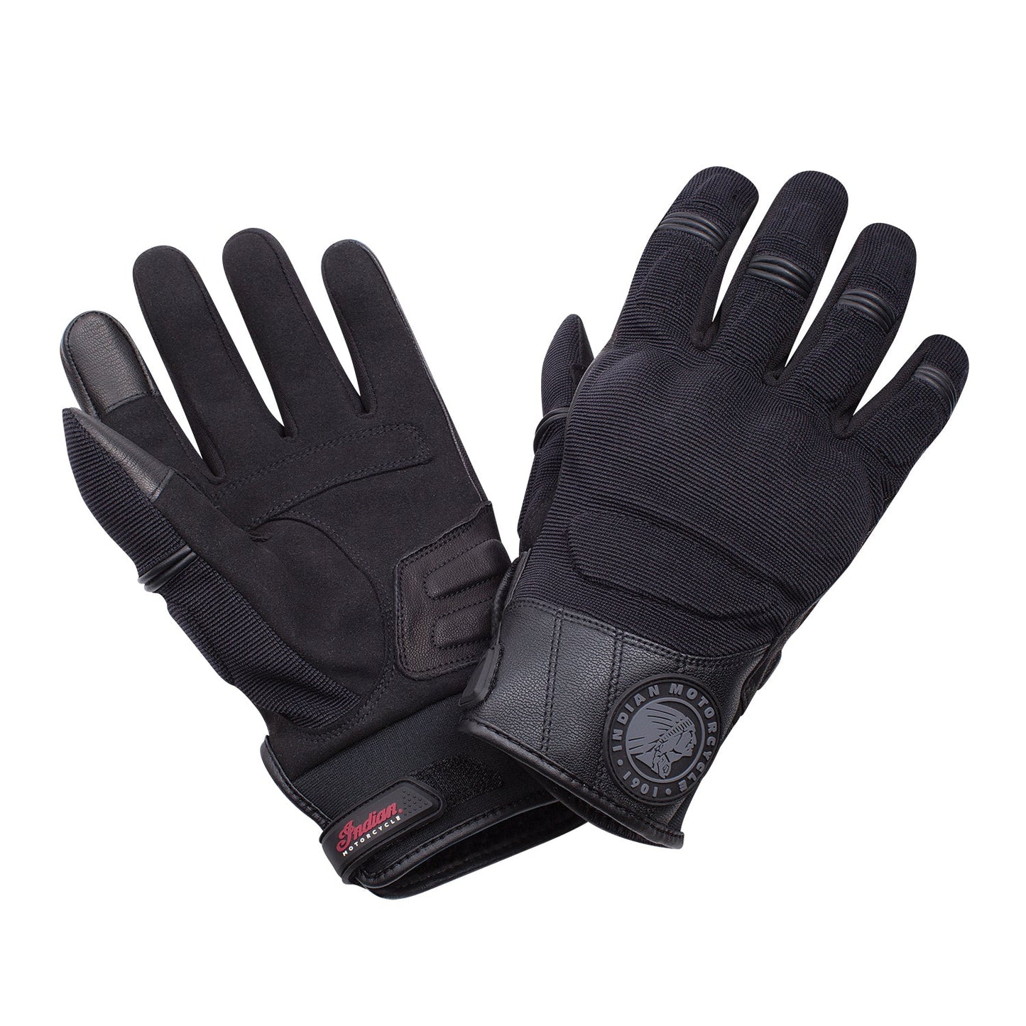 Men's Passage Riding Gloves with Hard Knuckles -Black