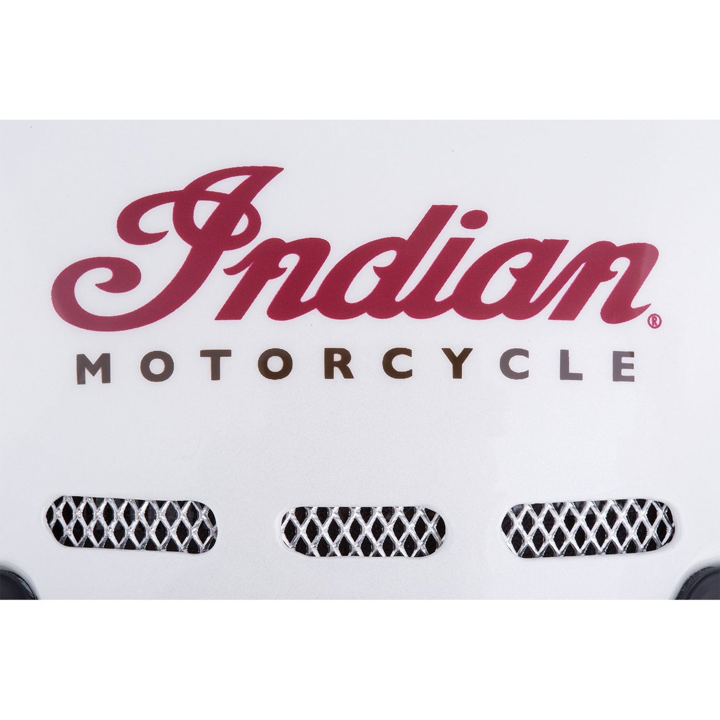 Retro Full Face Helmet with Stripes -White by Indian MotorcycleÂ®