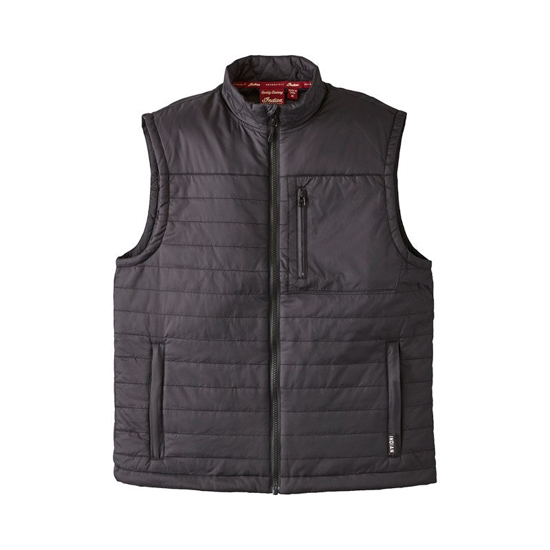 Men's Thermo Zip-Up Undervest -Black