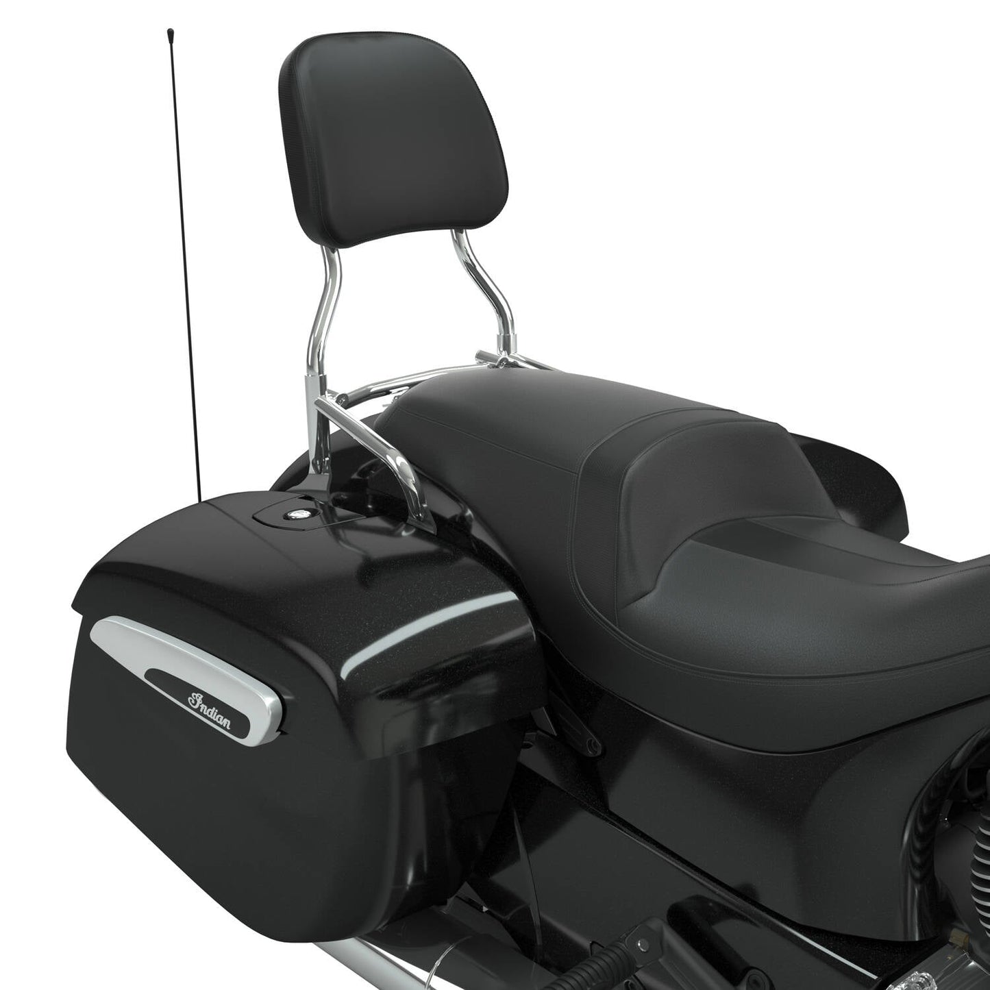 Passenger Backrest Pad - Black Vinyl